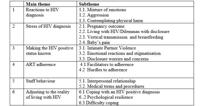  Thematic framework